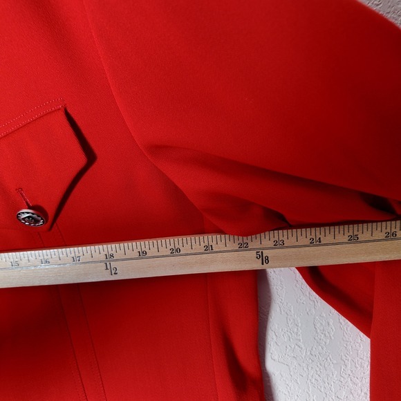 Pal Zileri Gruppo Forall Italy Wool Blazer Red Statement Jacket Mens L 54 *read* - Picture 13 of 16